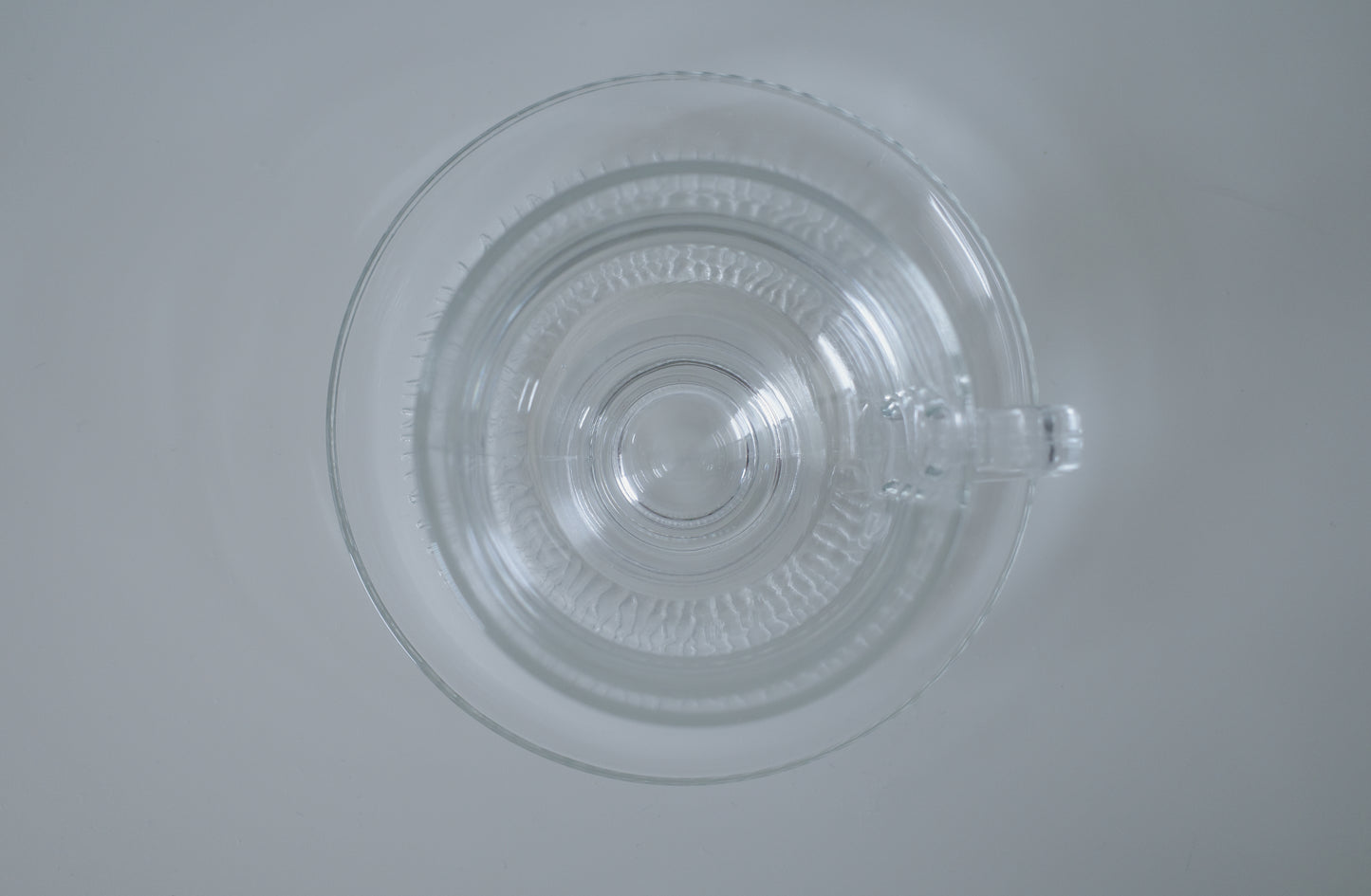 KAMEI GLASS高腳透明咖啡杯連盤