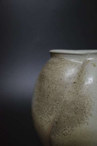柴燒｜火紋手拉四瓣花器《肆果》