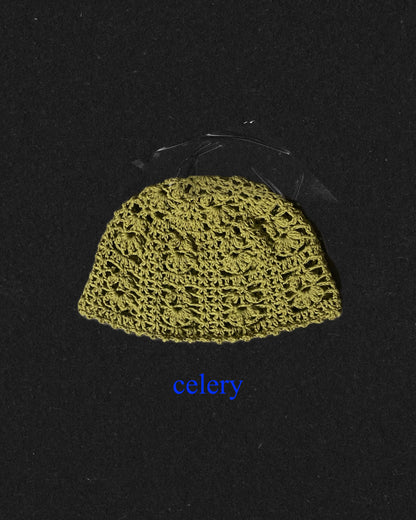夏日編織有機棉beanie