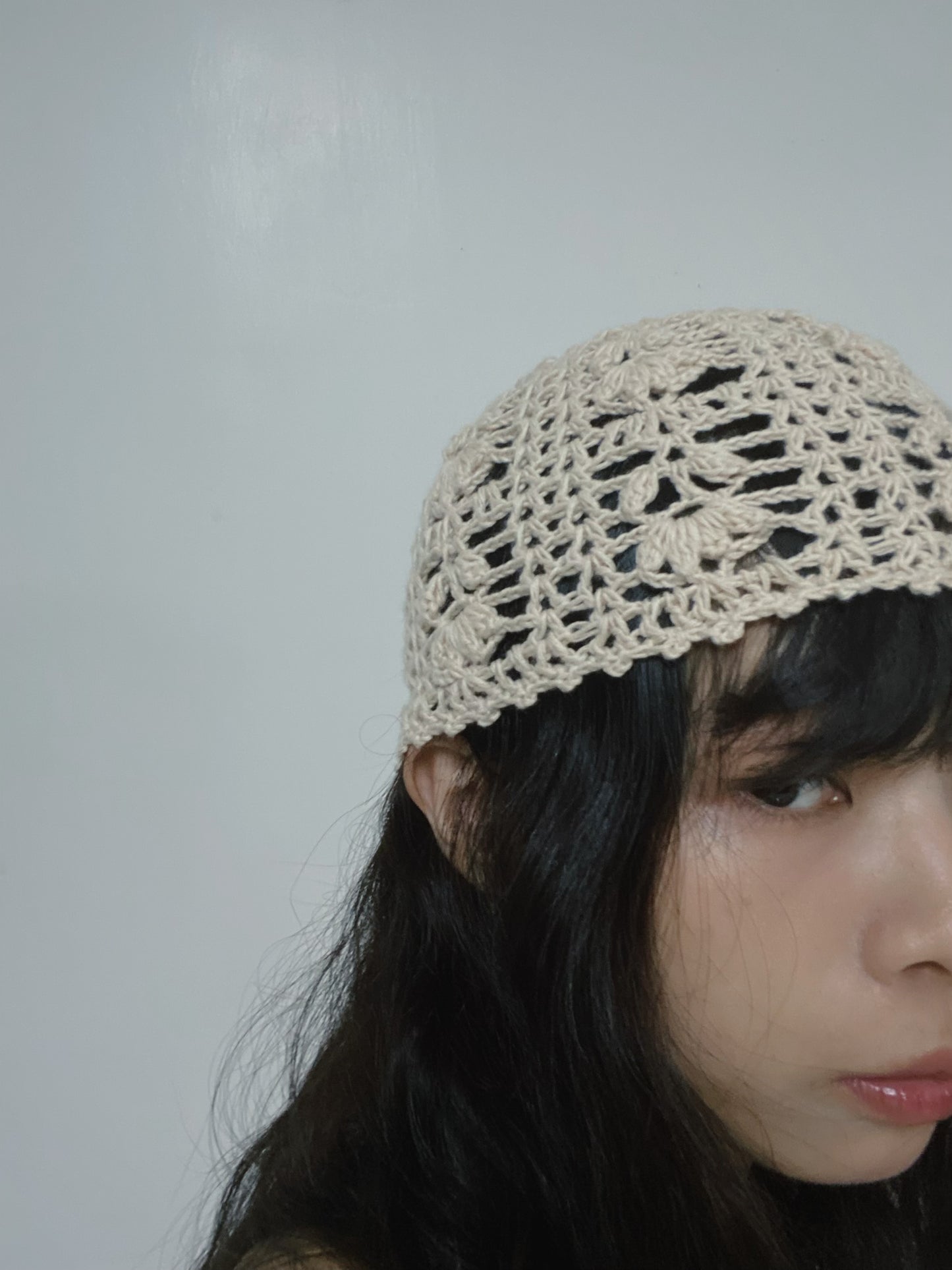 夏日編織有機棉beanie