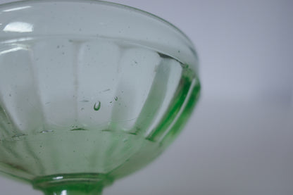 大正昭和綠玻璃氷碗