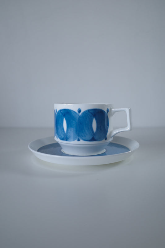 NARUMI鳴海製陶 2014 good design受賞品「手鞠」咖啡杯連盤