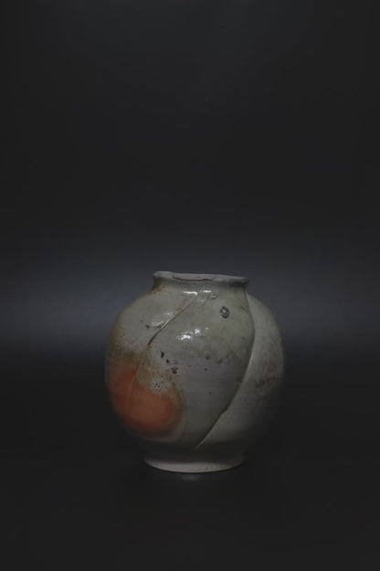 柴燒｜手拉五瓣花器《伍果》